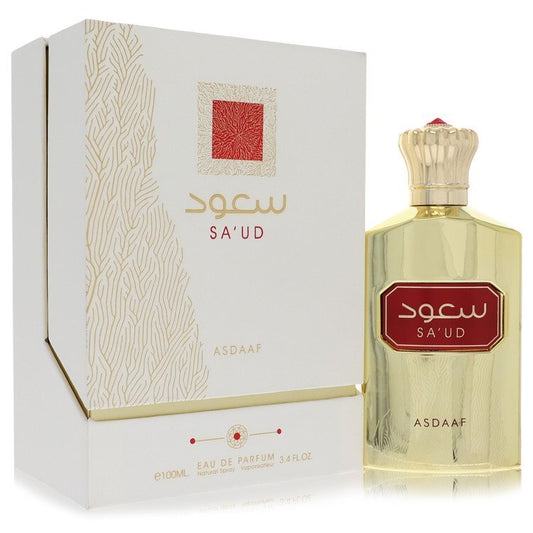 Lattafa Asdaaf Sa'ud by Lattafa Eau De Parfum Spray (Unisex) 3.4 oz (Women)