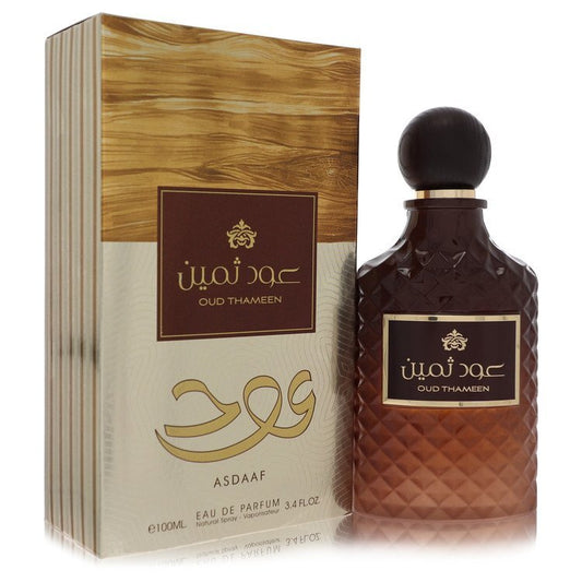 Lattafa Asdaaf Oud Thameen by Lattafa Eau De Parfum Spray (Unisex) 3.4 oz (Men)