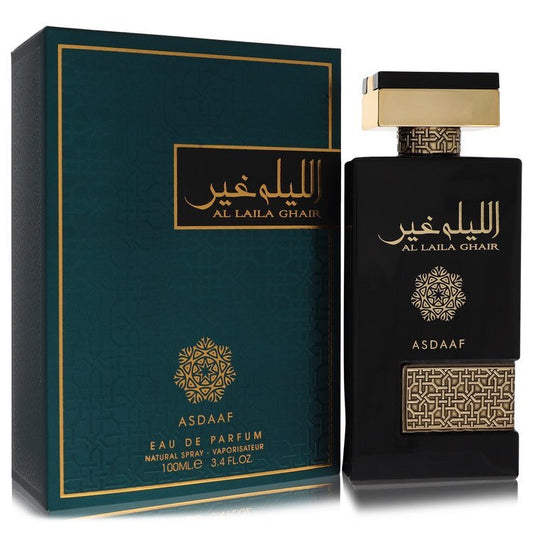 Lattafa Asdaaf Al Laila Ghair by Lattafa Eau De Parfum Spray (Unisex) 3.4 oz (Men)